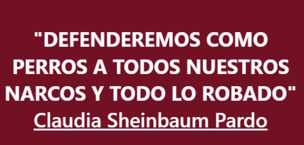 MoisesTweets's tweet photo. @AvseFernando @Claudiashein Defensora DE RATEROS, HUACHICOLEROS, y NARCODICTADURAS UNA CHULADA ! https://t.co/aKfVIlES4v