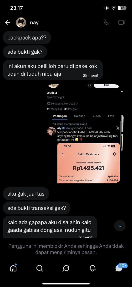 tdeunfd's tweet photo. ⚠️⚠️ DISCLAIMER TUKANG TIPU YG MASIH MERAJALELA

DIA GANTI USN DARI @yeowbeypi ke @euphriacz TERUS AKUN SHOPEENYA BUKAN PUNYA DIA TAPI NITIP LINK NYA KE ORANG, NO PAYMENT NYA JUGA GANTI" DARI SPAY KE DANA 
082144446350  08192400051 

NGELES BGT LAGI GAMAU NGAKU😂😂 https://t.co/VSsx74FQd6