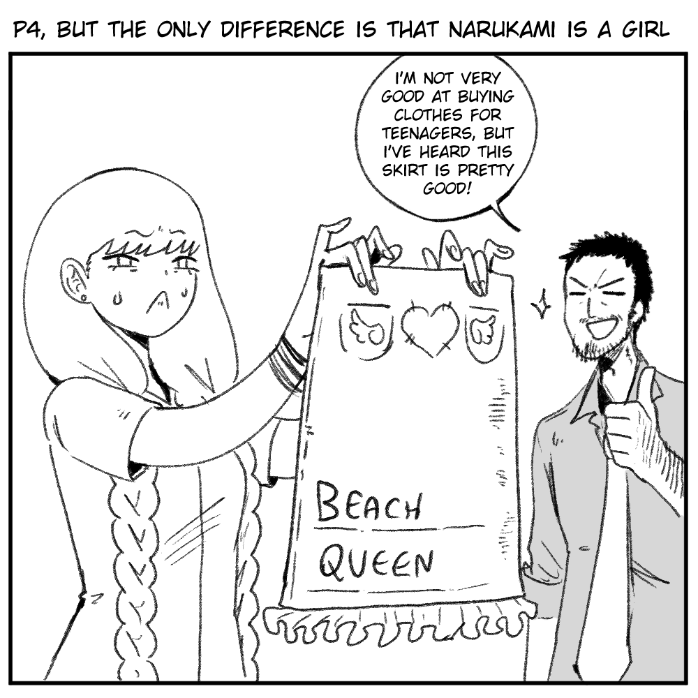 wanderjegson's tweet photo. Persona 4, but the only difference is that Narukami is a girl (11) https://t.co/OUi5YWUkhh