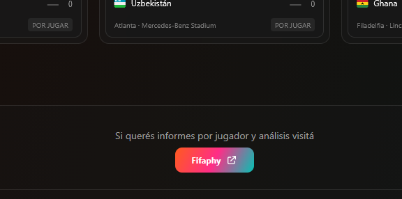 RobiRoten's tweet photo. @Vdot_Spain hola, estoy haciendo una app de simulación de resultados y le agregfué al pie el link a Fifaphy espero que no te moleste.
La app está en https://t.co/IBlkzCkQTE https://t.co/PO7SwljhiN