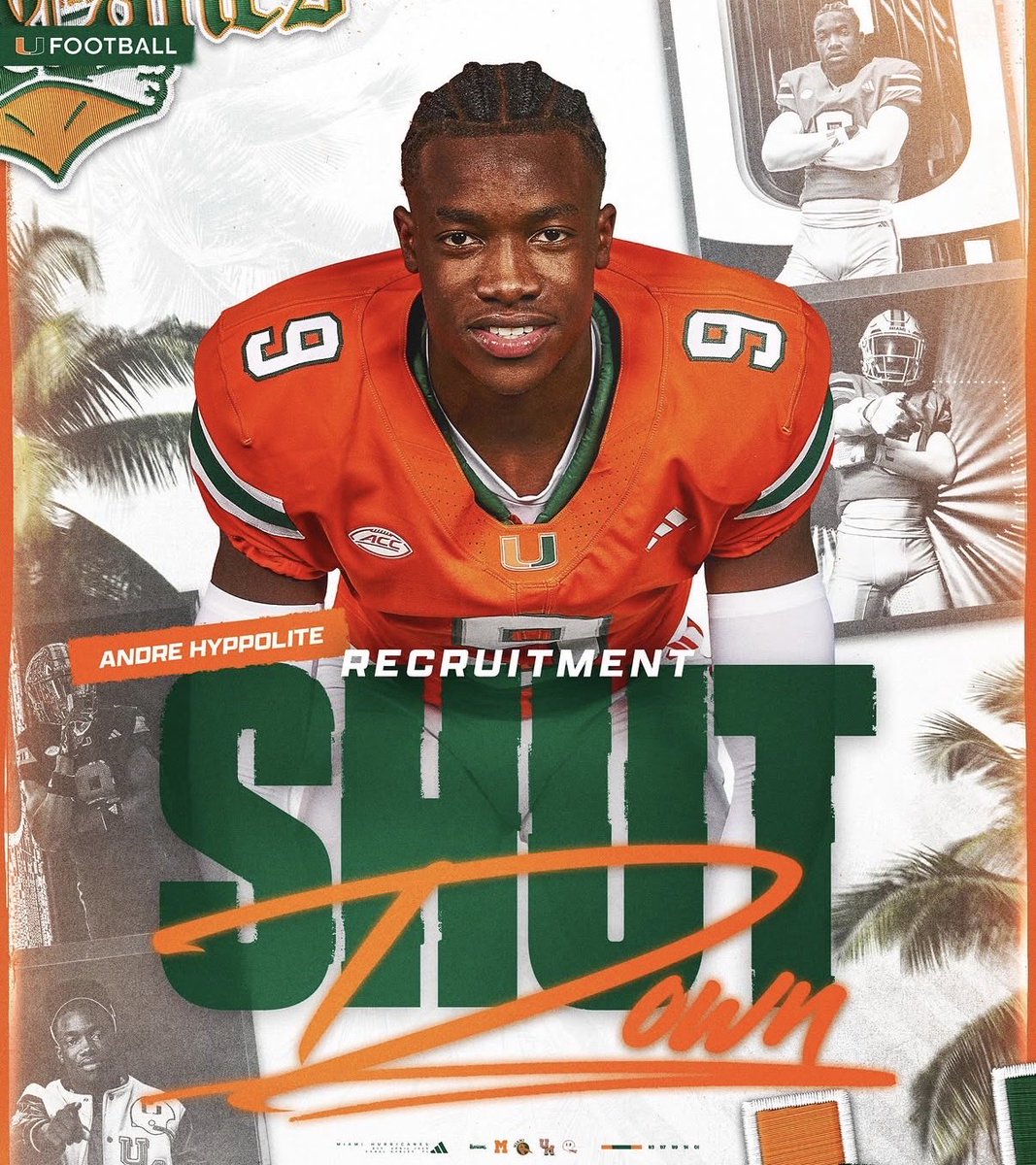 FaboisMe's tweet photo. 🚨BREAKING🚨

4 ⭐️ safety Miami commit, 
🤫
Andre Hyppolite has shut down his recruitment‼️

🌪️#GoCanes🙌🏻
@hyppgump https://t.co/3vVtueZjeh