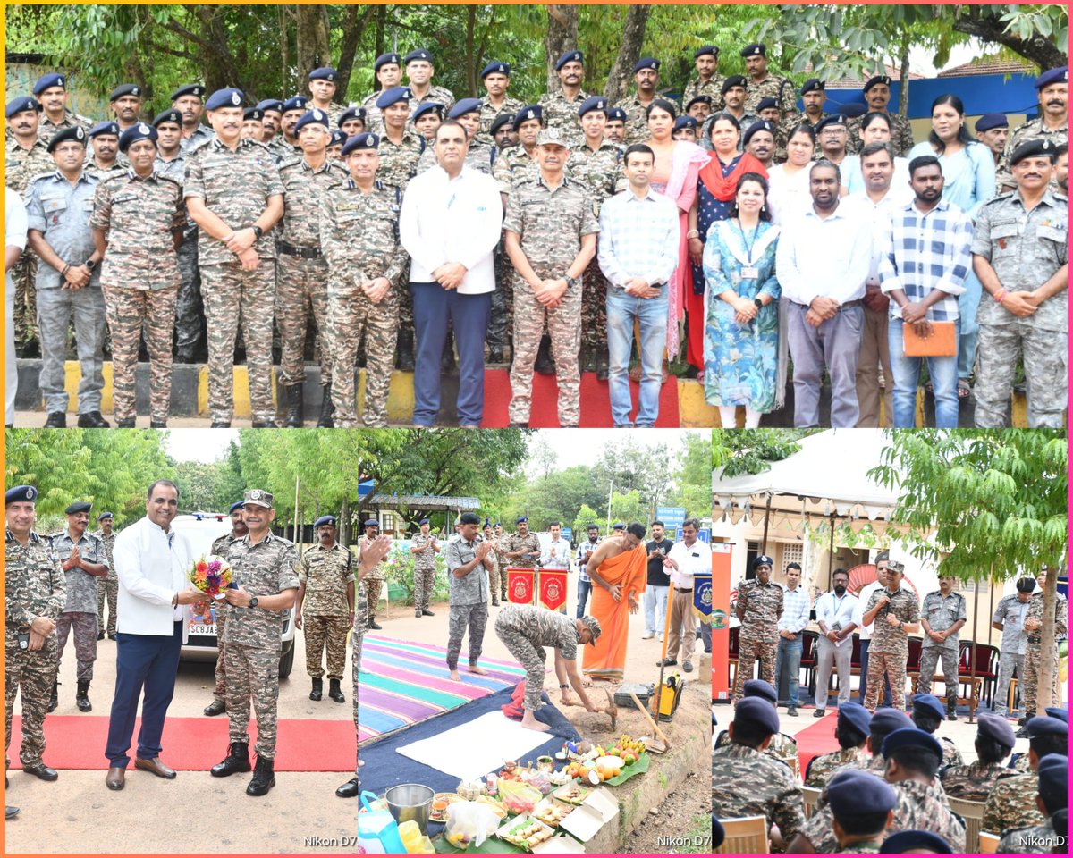 GCBLRCRPF's tweet photo. 🍀PNG  FACILITIES AT GC CRPF BENGALURU CAMPUS🍀

A Bhoomi Poojan ceremony for the establishment of Piped Natural Gas (PNG) facilities at Group Centre, CRPF Bengaluru Campus was held today in association with #GAIL Gas Ltd., Bengaluru. The ceremony was graced by Dr. Vipul Kumar, IPS, IGP , KKS,#CRPF  signifying an important step towards the adoption of clean, safe and sustainable energy solutions within the campus.

The #PNG project is being implemented pursuant to the Agreement executed between GC CRPF Bengaluru and GAIL Gas Ltd., Bengaluru for the provision of PNG facilities at the campus. 

The programme was attended by Shri Sanjay Kumar Singh, Chief General Manager, GAIL Gas Ltd., Bengaluru, Shri Daljit Singh, DIG, KKS , Shri Pramod Kumar Mehra, DIG, KKS, Shri Padmakumar, DIG, GC Bengaluru, and Dr. Angel Bennet, DIG (Medical), Composite Hospital Bengaluru.

The occasion was also attended by officers and representatives of GAIL Gas Ltd., CRPF personnel, jawans and their family members.