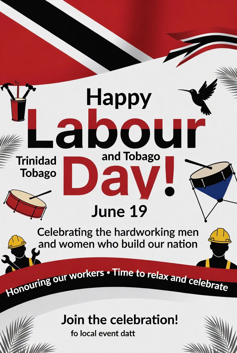quoteshelly's tweet photo. On this Labour Day, Sookdeosingh Financial Services Ltd , agents for @TATIL ,  joins the nation in recognising and celebrating the contributions of workers across Trinidad and Tobago.

Happy Labour Day. https://t.co/qmTXT6KSxD