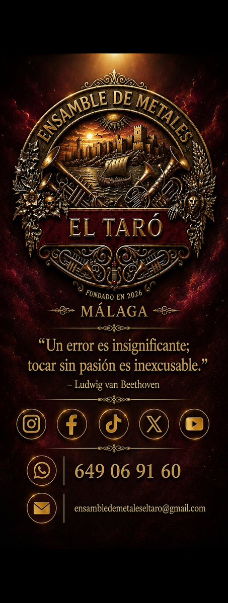 Ensambletaromlg's tweet photo. Nuevo Ensamble de Metales en Málaga #cofradíasmlg #malaga https://t.co/SOAG2YeD1Y