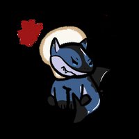 eatrybread's tweet photo. @Momonga_Altosk Oh for my mascot itself his name is Bsco, hes a little landshark that wears one of those bread slice cat hats.. i havent done anything with him in a long time though ): https://t.co/6DyiOR7LUe