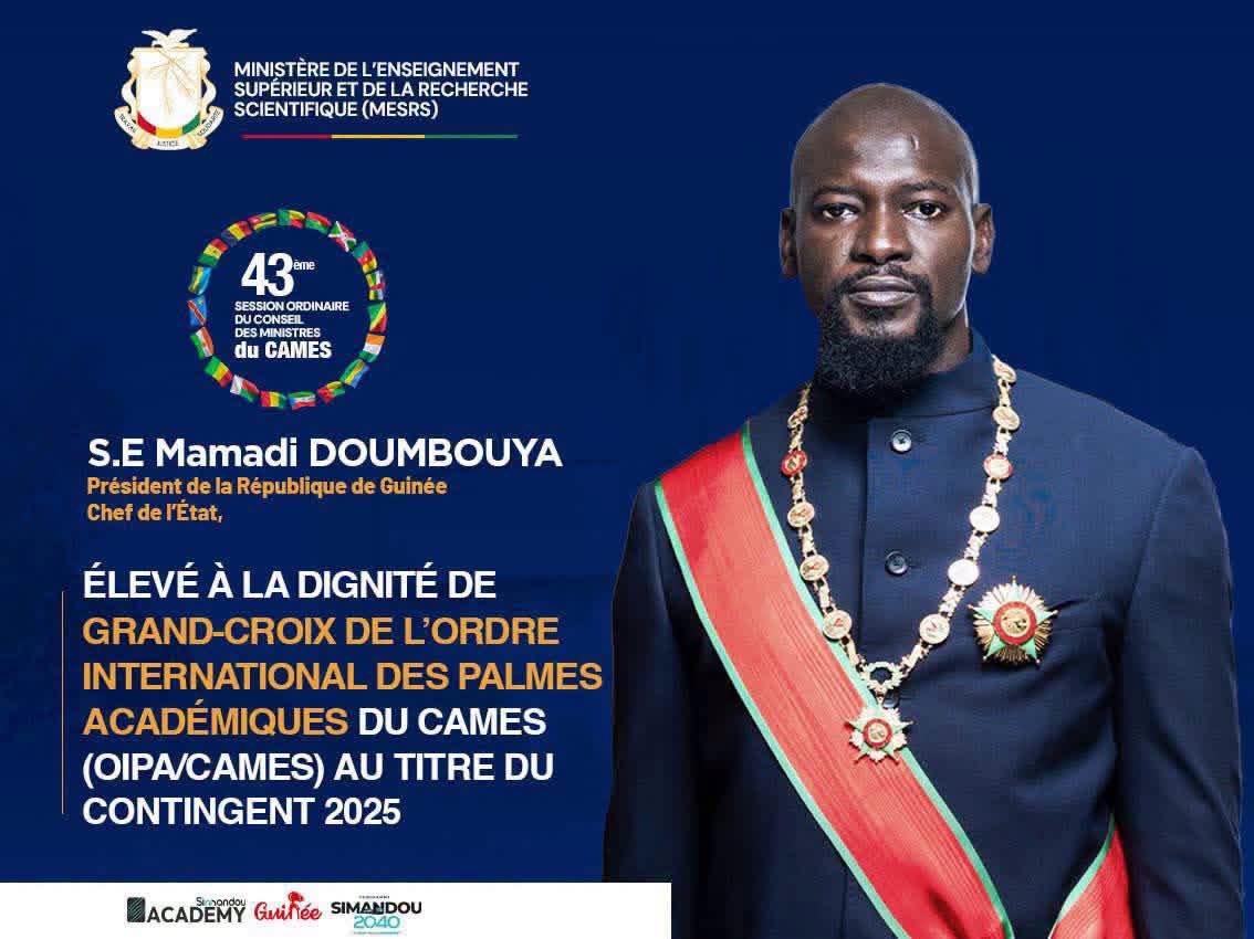 ABOUHUD's tweet photo. 𝗚𝗨𝗜𝗡���́𝗘 🇬🇳- 𝗚𝗔𝗕𝗢𝗡 🇬🇦 ✌️
𝗟𝗲 𝗣𝗿𝗲́𝘀𝗶𝗱𝗲𝗻𝘁 𝗠𝗮𝗺𝗮𝗱𝗶 𝗗𝗢𝗨𝗠𝗕𝗢𝗨𝗬𝗔 𝗲́𝗹𝗲𝘃𝗲́ 𝗮̀ 𝗹𝗮 𝗽𝗹𝘂𝘀 𝗵𝗮𝘂𝘁𝗲 𝗱𝗶𝗴𝗻𝗶𝘁𝗲́ 𝗮𝗰𝗮𝗱𝗲́𝗺𝗶𝗾𝘂𝗲 𝗱𝘂 𝗖𝗔𝗠𝗘𝗦 : 𝘂𝗻𝗲 𝗰𝗼𝗻𝘀𝗲́𝗰𝗿𝗮𝘁𝗶𝗼𝗻 𝗰𝗼𝗻𝘁𝗶𝗻𝗲𝗻𝘁𝗮𝗹𝗲
#Guinée 🇬🇳
#Gabon 🇬🇦
#Cames https://t.co/6j3jFk1yFV