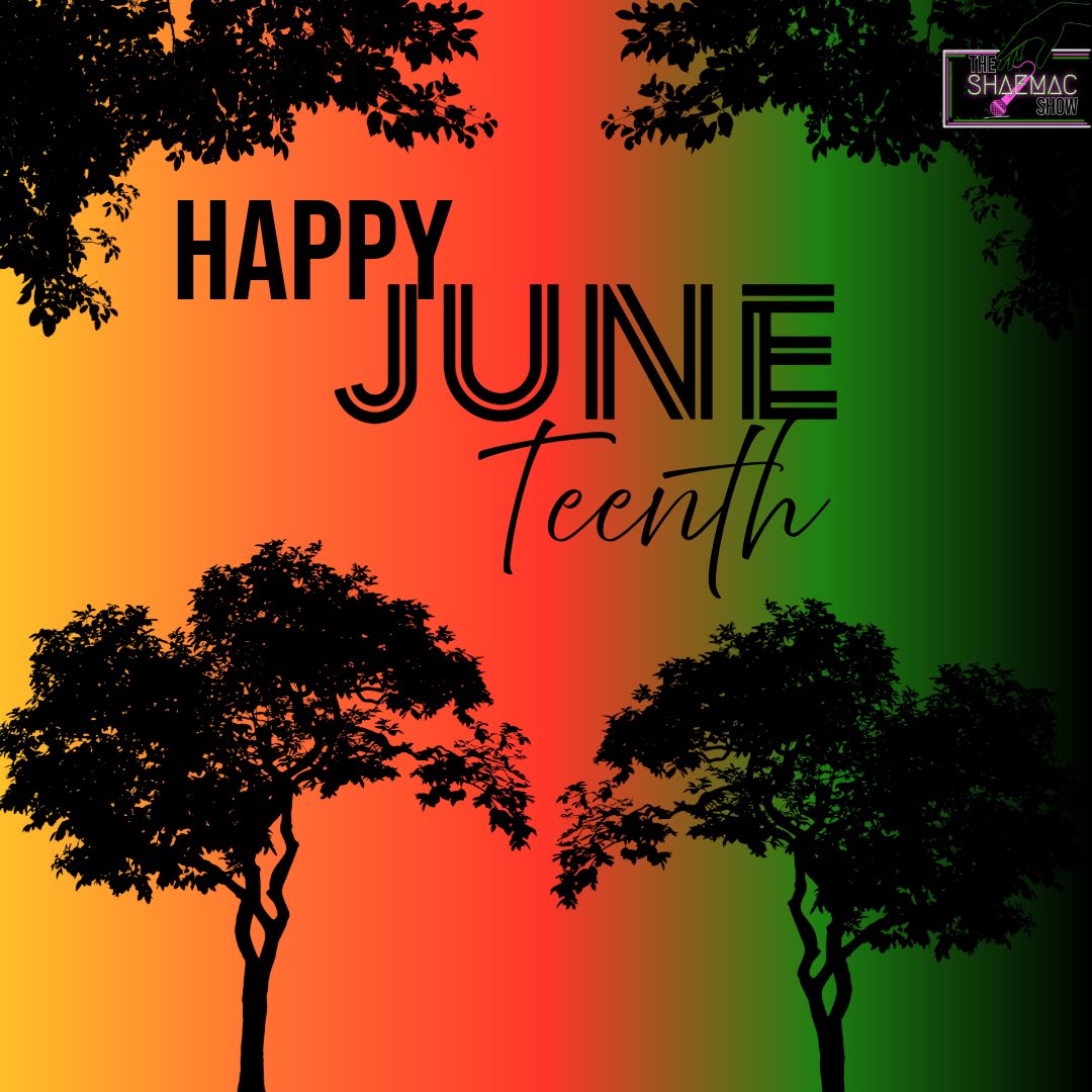 TheShaeMacShow's tweet photo. Happy JUNETEENTH to all. 

Today is the day we celebrate Freedom. ❤️💚🖤 https://t.co/enIDzZCTHo