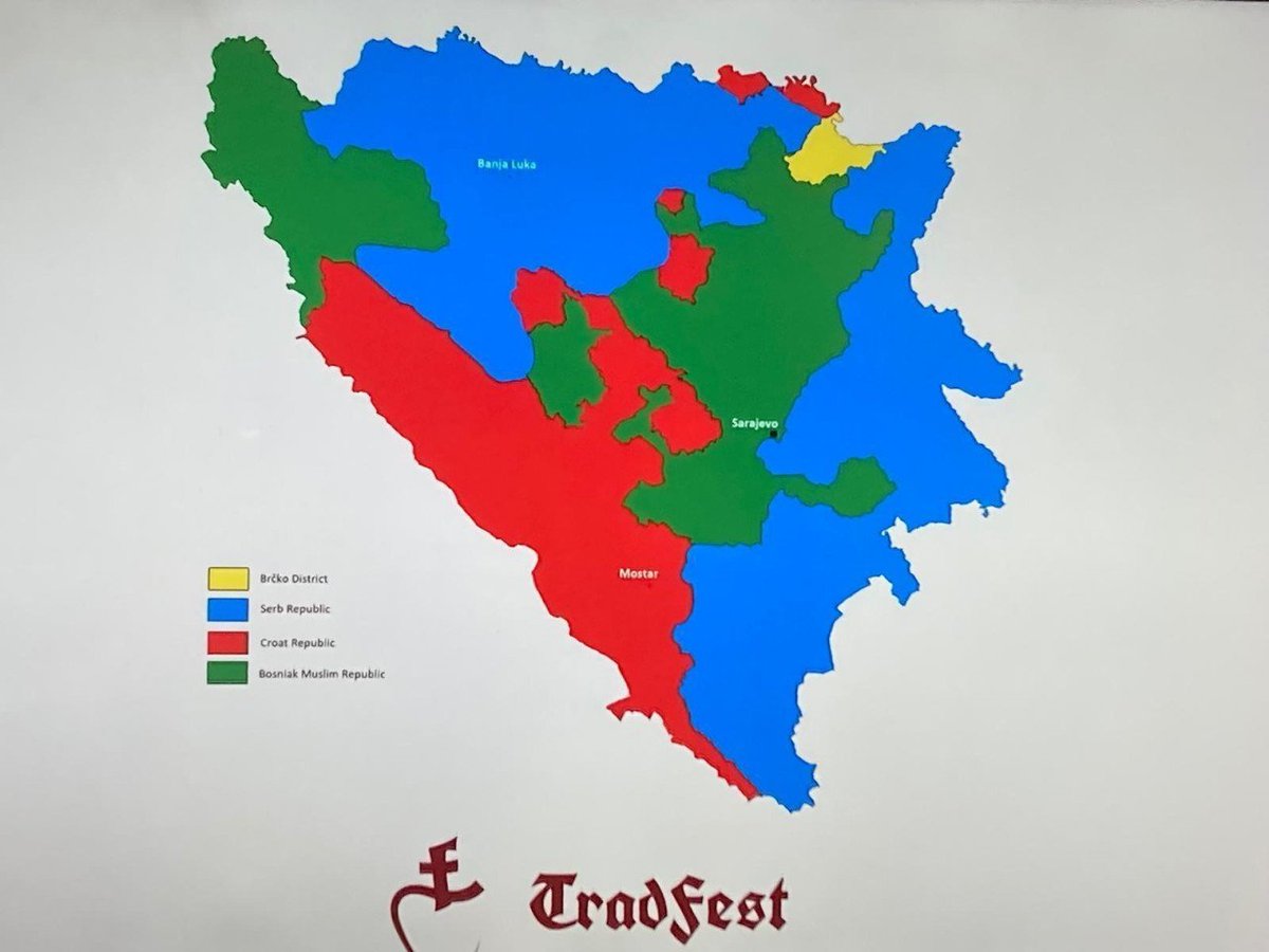 Great_Nickname's tweet photo. @hizaslav @SerbEagleAI Drzali ste 12% teritorije u ratu, HVO 16% a Vojska republike Srpske 72%. Koja "Armija"?🤡🤣🤣

U reprizi tih 12% bi vam izgledalo kao Diznilend, tako da nemoj puno da se kurcis i budi sretan s 23% koje sad imas, uskoro neces imati ni to kad Hrvati dodju po svoje. #TreciEntitet 🫡 https://t.co/92gNupEJyl