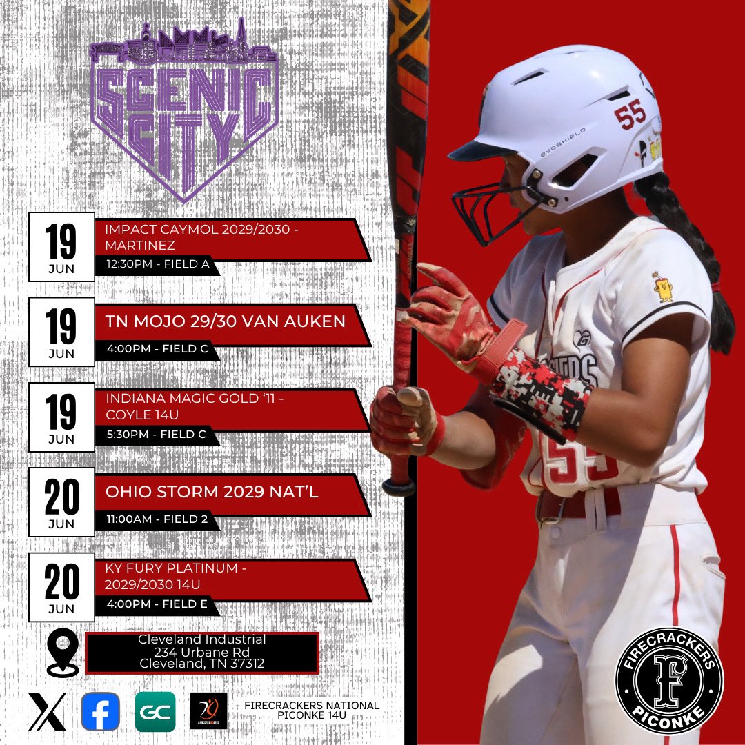 bellabalbo2029's tweet photo. Made our way down to Chattanooga yesterday! Here’s our schedule as well as some clips from earlier this week! 🧨
 
‼️ Friday games delayed 2 hours.

@ConnectSports_ https://t.co/x3ZIlz3uBw