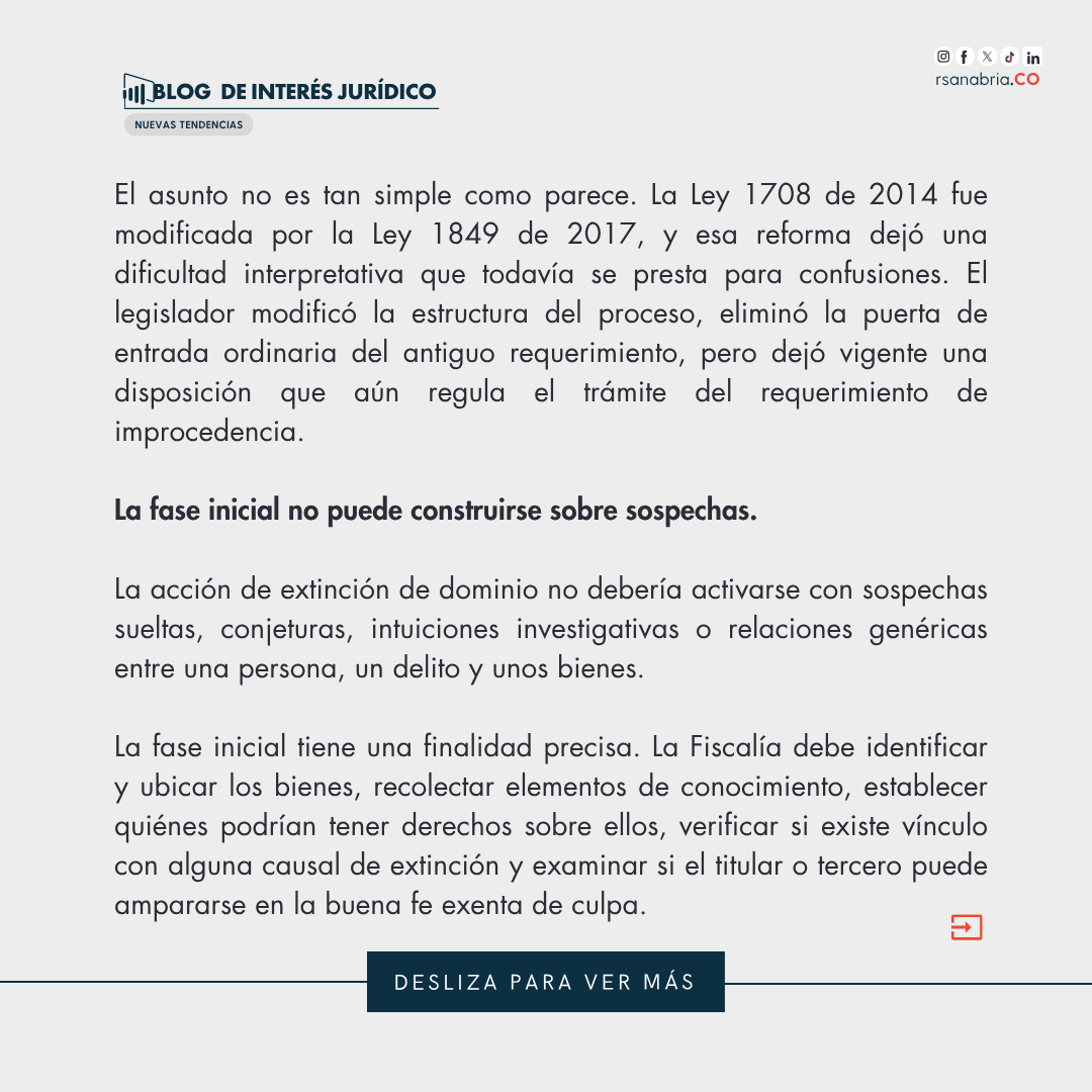 RsanabriaCo's tweet photo. En su artículo “El archivo y el requerimiento de improcedencia en extinción de dominio: una confusión que aún genera ruido”, el Dr. Sergio Flórez examina una discusión que trasciende lo meramente procesal. 

🔗https://t.co/wLSGOwNITS https://t.co/quWJlQNh3u