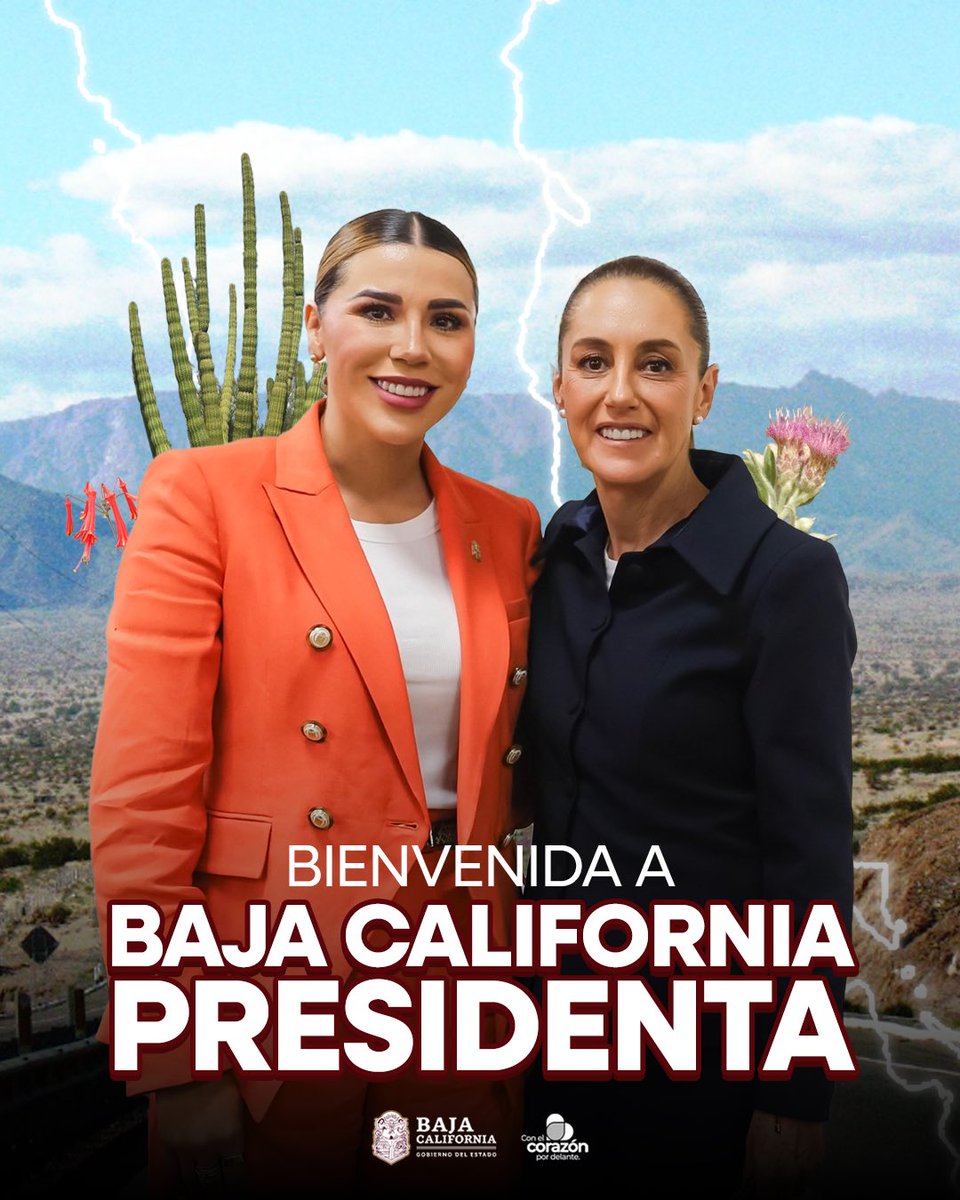 MarinadelPilar's tweet photo. La esperamos con mucho cariño en el brazo poderoso de México.. ¡Bienvenida Presidenta Claudia Sheinbaum Pardo!❤️ https://t.co/tJHY7JmSXY