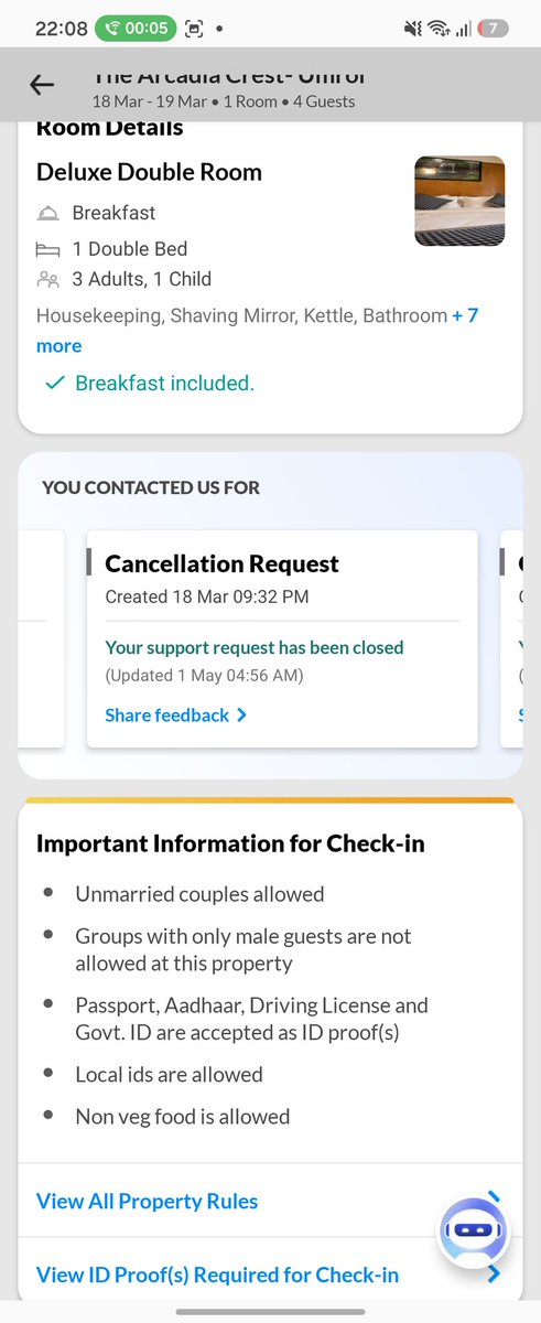 F2Pdeimos's tweet photo. @MakeMyTrip customer service is an absolute scam. For a WHOLE YEAR, I’ve been begging for my ₹4,300 refund after my hotel ghosted me. Reached out 6 times. Promised a call in 48 hrs on June 8,GHOSTED again. Stealing from a student is a new low. Return my money! #MakeMyTripScam https://t.co/Osf0pNEW16