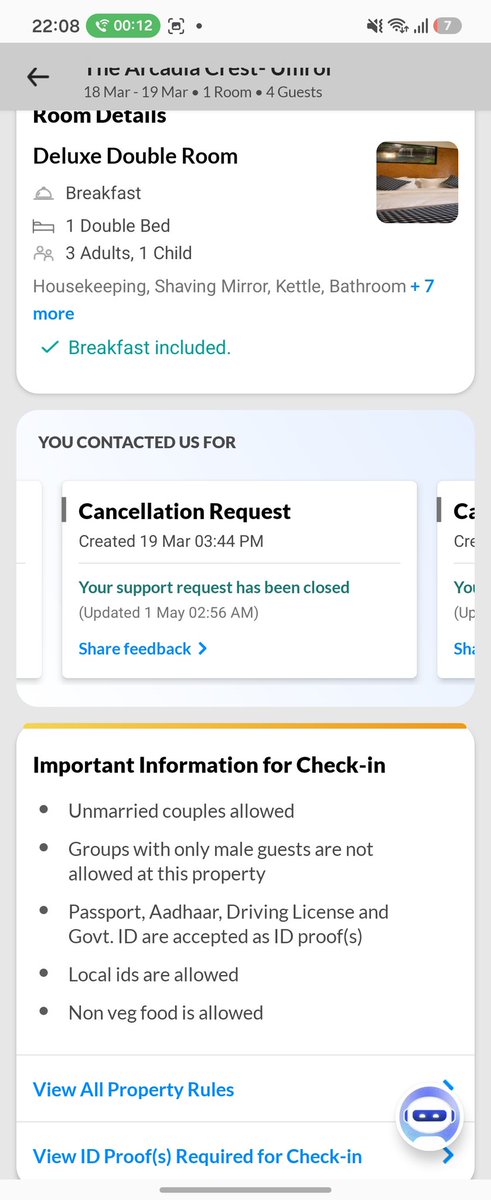 F2Pdeimos's tweet photo. @MakeMyTrip customer service is an absolute scam. For a WHOLE YEAR, I’ve been begging for my ₹4,300 refund after my hotel ghosted me. Reached out 6 times. Promised a call in 48 hrs on June 8,GHOSTED again. Stealing from a student is a new low. Return my money! #MakeMyTripScam https://t.co/Osf0pNEW16