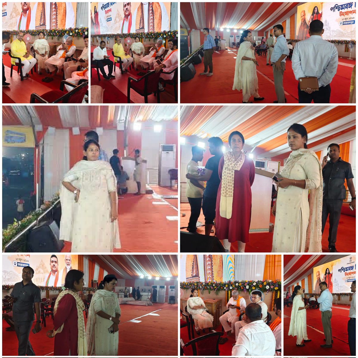 pro44659's tweet photo. Final ground inspection completed at Tarakeswar for Hon'ble PM Shri @narendramodi Ji's visit tomorrow on West Bengal Day.
Reviewed all arrangements with concerned officials. Entire team working tirelessly for a flawless programme.
May this day uphold Bengal's pride &amp; tradition. https://t.co/am5YVVLFoD