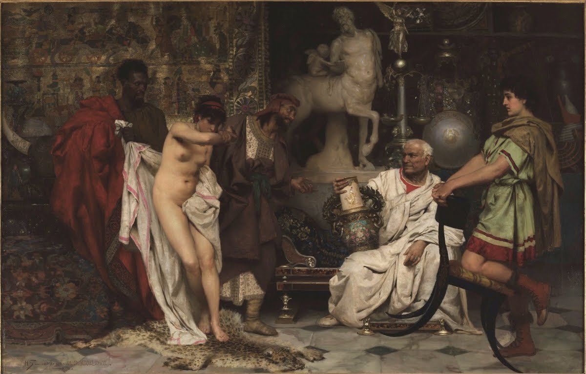 cartographer_s's tweet photo. The Girl or the Vase? - Henryk Siemiradzki, 1887 https://t.co/YTyYCNVFg4