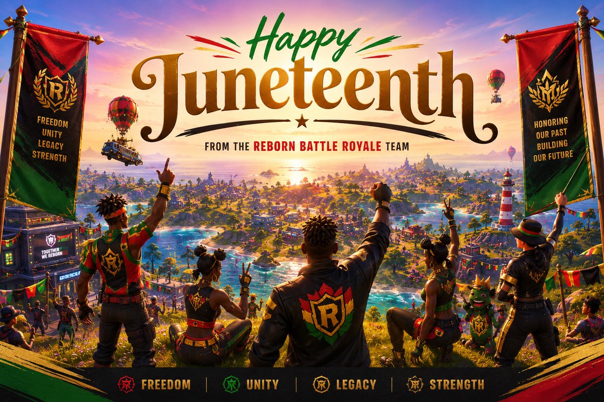vlastudios's tweet photo. 📢 Reborn Battle Royale Status Update

Happy Juneteenth from everyone at Veltra Studios! ❤️💚💛

As we continue celebrating the holiday, we also wanted to provide an update regarding several issues that have affected gameplay since the launch of Eclipse Protocol.

Our team has been actively working on fixes, and we’re happy to share that a patch is currently being prepared for deployment. If everything proceeds as expected, players should begin seeing these fixes rolled out shortly.

🛠️ Included Fixes

✅ Fixed an issue causing players to spawn without pickaxes
✅ Fixed an issue affecting Scout Spire damage indicators displaying incorrect values
✅ Fixed multiple minor gameplay and stability issues
✅ Additional bug fixes and backend improvements

🔫 New Weapon

Extended Focus Shotgun

Added to the loot pool
Designed for consistent close-to-medium range engagements
Available now across standard loot sources

🗺️ Map Updates

We’ve also made several small adjustments across the island, including:

Environmental polish
Minor terrain improvements
POI touch-ups
Visual enhancements connected to the ongoing Eclipse Protocol storyline

While this isn’t a major content update, it helps improve the overall experience as we continue preparing future seasonal content.

Thank you for your patience, bug reports, and continued support since launch.

🌑 Eclipse Protocol continues.
More updates, story developments, and surprises are on the way.

#RebornBattleRoyale #EclipseProtocol #FortniteCreative
