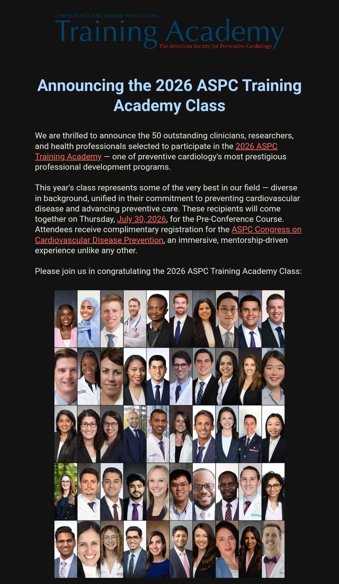 kestonrattan's tweet photo. Honored to be selected for the 2026 ASPC Training Academy. Grateful to learn alongside such an inspiring cohort. @ASPCardio #ASPC https://t.co/9XdjY9odfB