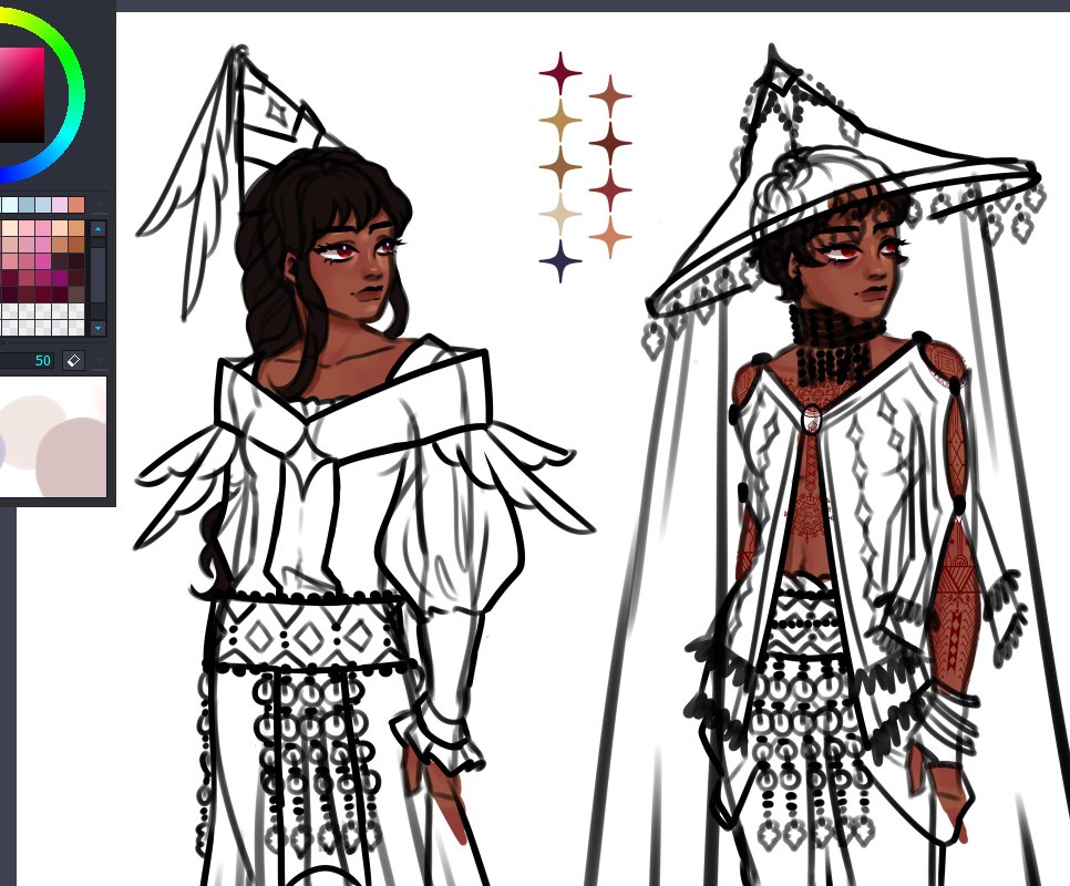 pattycake015's tweet photo. updating my doomed yuri witches for #artfight #WHA_oc https://t.co/57XrZYtngJ