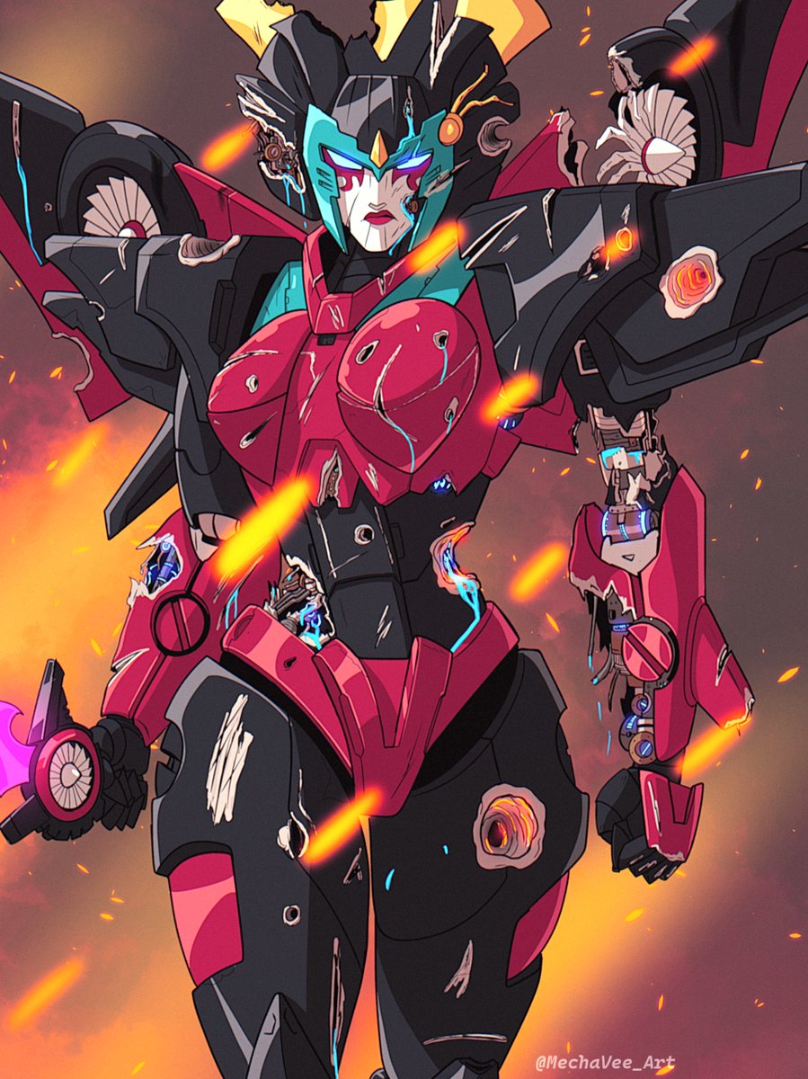 Mechavee_art's tweet photo. POV Windblade's had a bad day and you're a Decepticon https://t.co/3NBHQblRwK