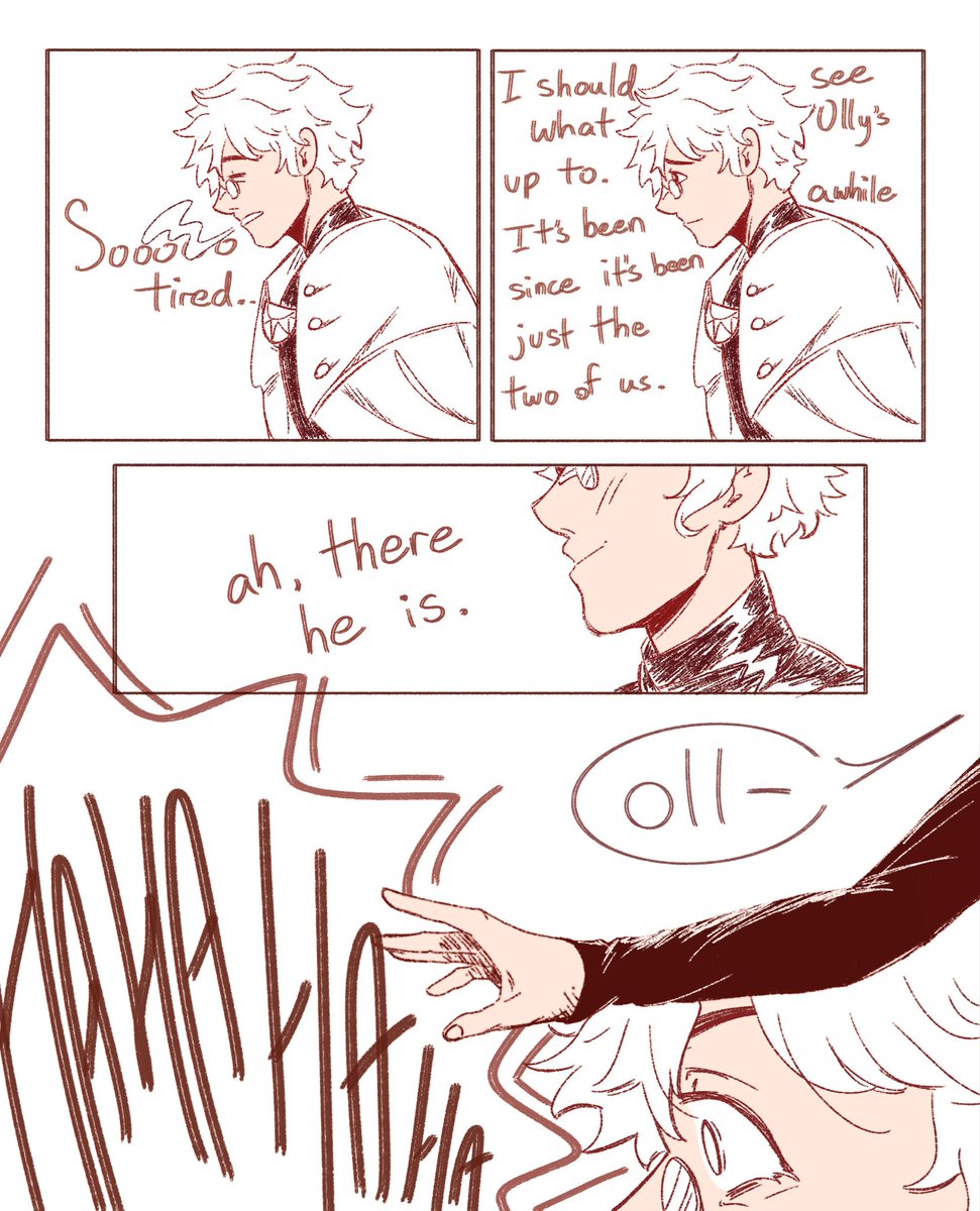 dimmsyb's tweet photo. little comic about jealous qifrey hehe #witchhatatelier #orufrey https://t.co/2KwMA02JaF