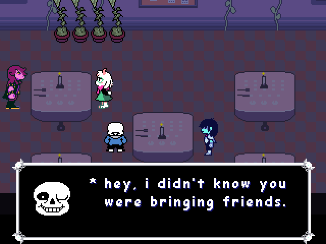 windsockgirl's tweet photo. (DELTARUNE HYPOTHETICALS #2)

What if the DELTA WARRIORS (Kris, Susie, Ralsei) were transported into the world of UNDERTALE?

Let's see what they get into.

#UNDERTALE #DELTARUNE #UTDR https://t.co/7mSBSIWnsp