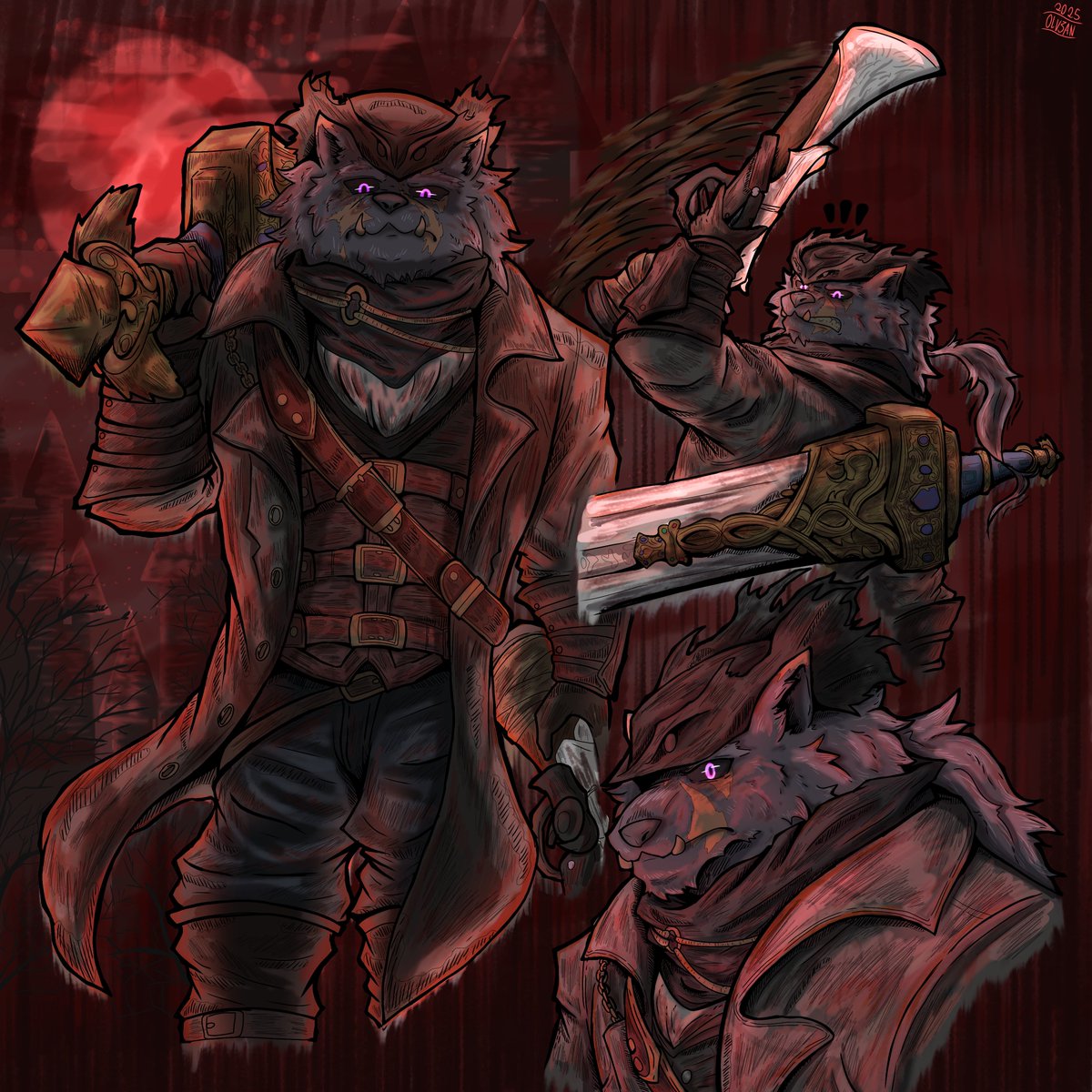 Ronin_0lv3an's tweet photo. All of the Blaidd in Bloodborne art I've done. This is really fun to explore, and I hope to do more of it 

#Eldenring #Bloodborne #Blaidd #Eldenringart #SoulsBorne https://t.co/GOVif9P2hf