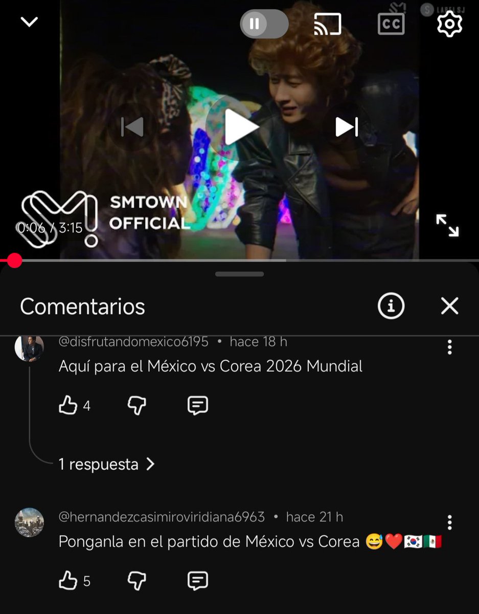 km_yesung's tweet photo. Muchas gente fue a buscar el cover de Ahora Te Puedes Marchar de Super Junior antes, durante y después del enfrentamiento entre México y Corea del Sur.

Muchas gente no sabía de esto 😭 https://t.co/82e5MPcxE3