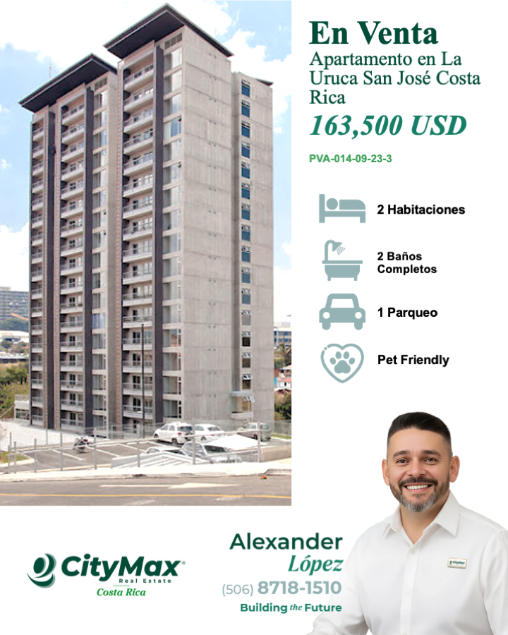 AlexLM187181510's tweet photo. 🏢 Apartamento en Venta | La Uruca, San José 
💲 USD 163,500
📐 58 m² | Vista oeste 
🚗 1 parqueo | 📦 Bodega ✨ Semi amueblado con línea blanca 🏊 Piscina | 🌿 Áreas verdes | 🐾 Pet-friendly 💻 Espacios de teletrabajo 
📲 Agenda tu visita! https://t.co/m2BfKx7Qix