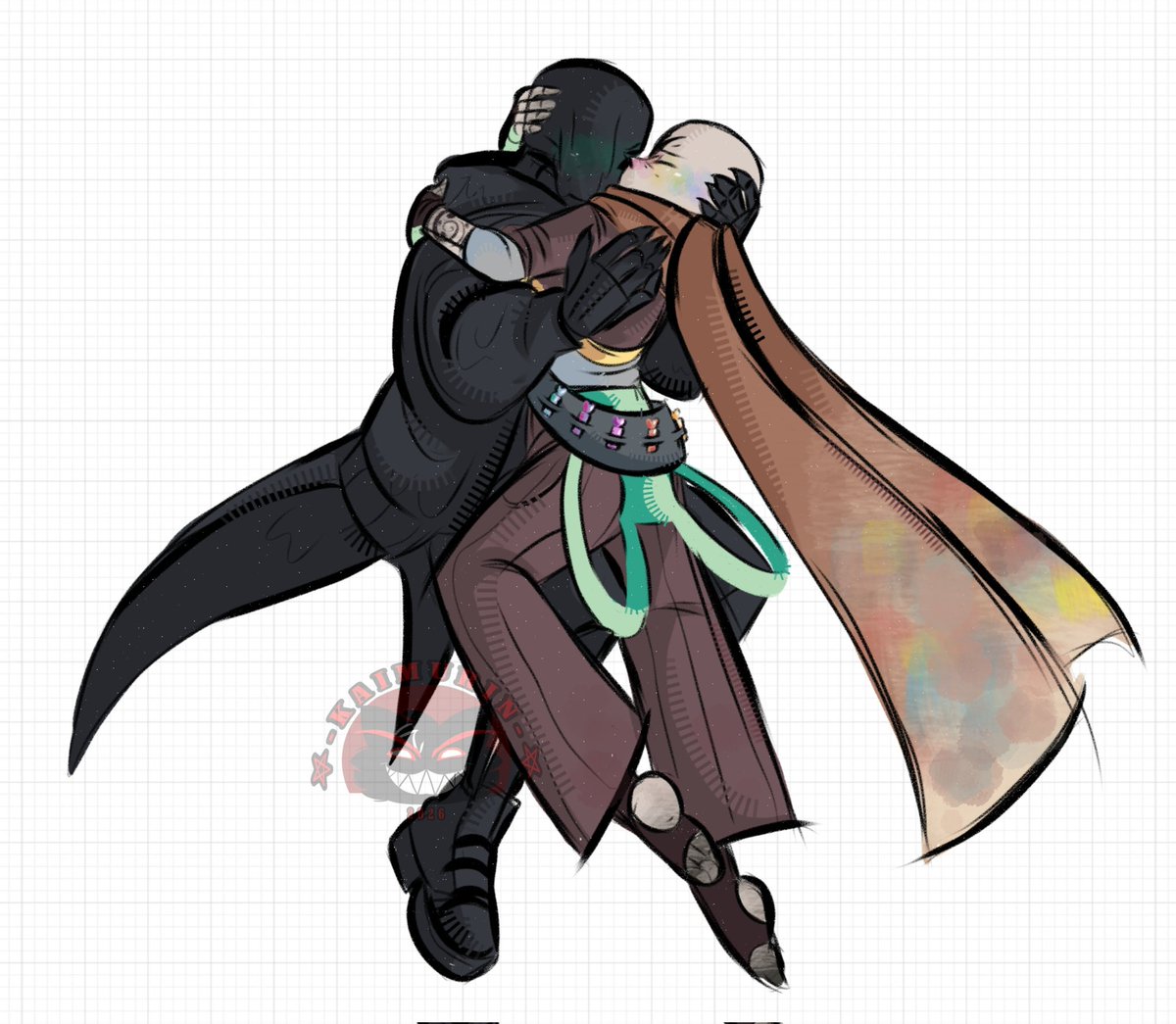 KAIMURIN666's tweet photo. INKMARE🌑🌒🌕
The First Kiss 
.
.
.
#inkmare #nightmaresans #inksans #underverse #ibispaintx #digitalartㅤㅤㅤㅤ https://t.co/ZZozO5zIoJ