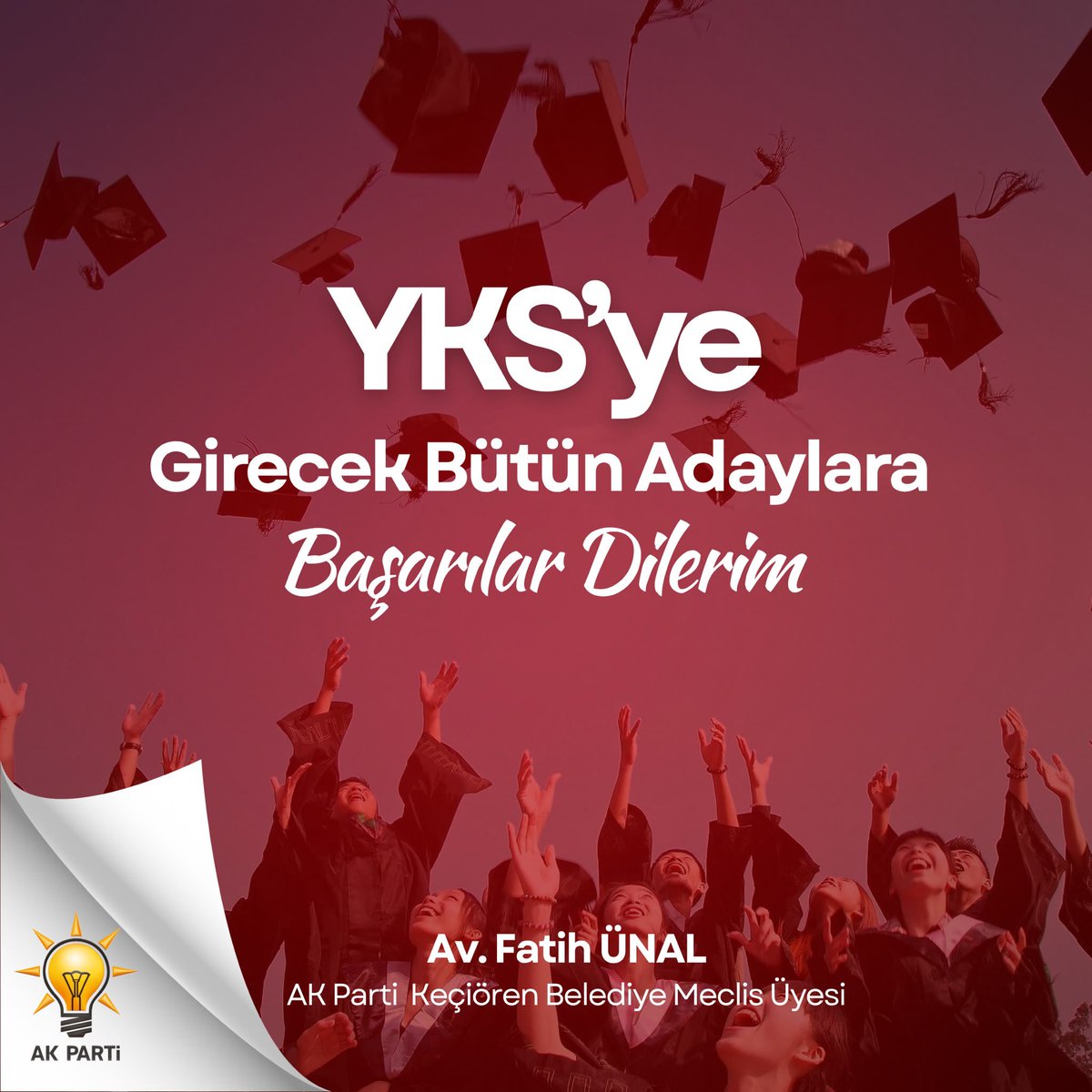 avfatihunal's tweet photo. Haftasonu girecekleri sınavlarda
Gençlere üstün başarılar diliyorum... https://t.co/HuJG144EFi