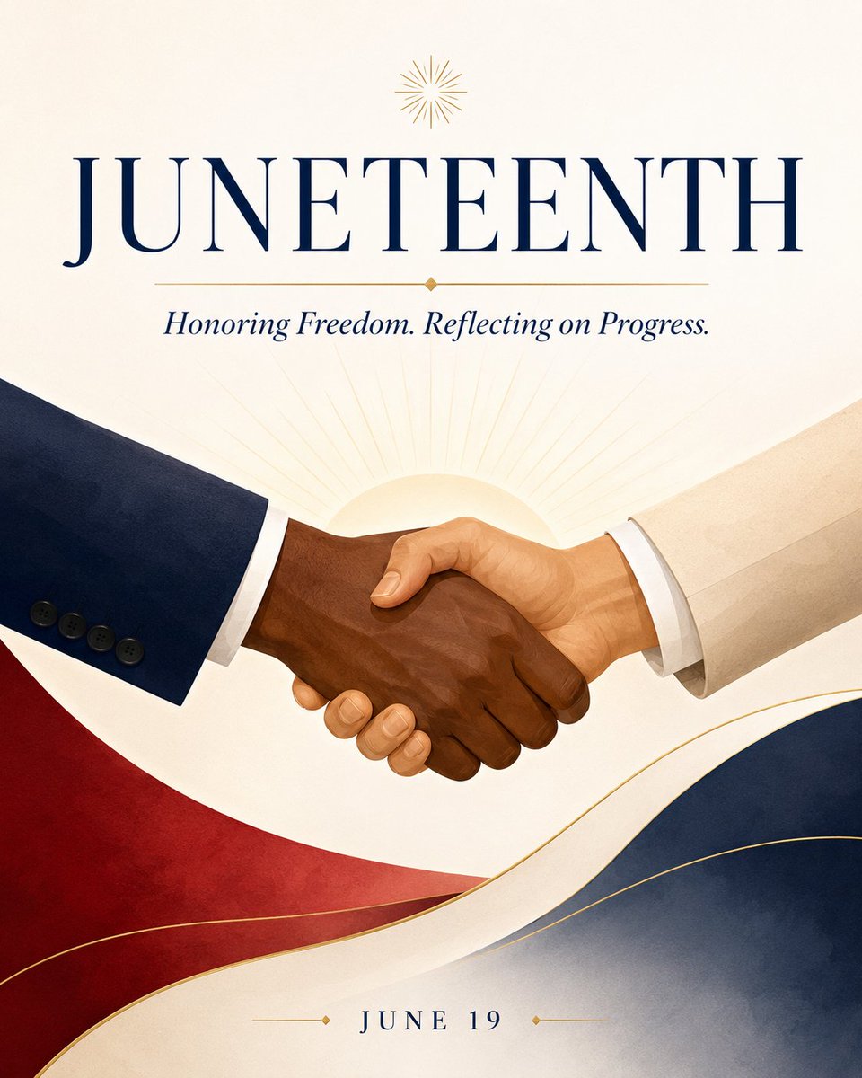 DG_Enterprise's tweet photo. Freedom is messy.

Progress is messy too.

Juneteenth reminds me that honoring the struggle, listening, and continuing to learn matters.

Happy Juneteenth. https://t.co/rccswI9tYD