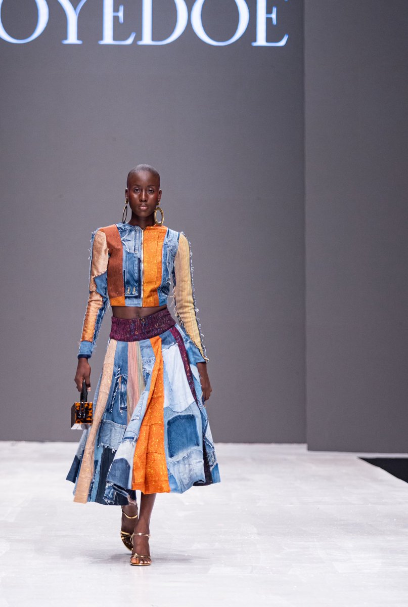 StyleHouseFiles's tweet photo. A closer look at denim on the Lagos Fashion Week 2025 runway.

Patchworked, reconstructed and transformed, the fabric moved beyond the familiar, in colorful ways  taking on new shapes and expressions across collections.
Proof that innovation often begins with what we already know https://t.co/GlonDLinhC
