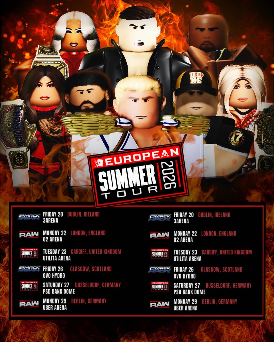 WXRoblox's tweet photo. THE #EURO Tour begins TONIGHT! https://t.co/y6rkRJOrJr