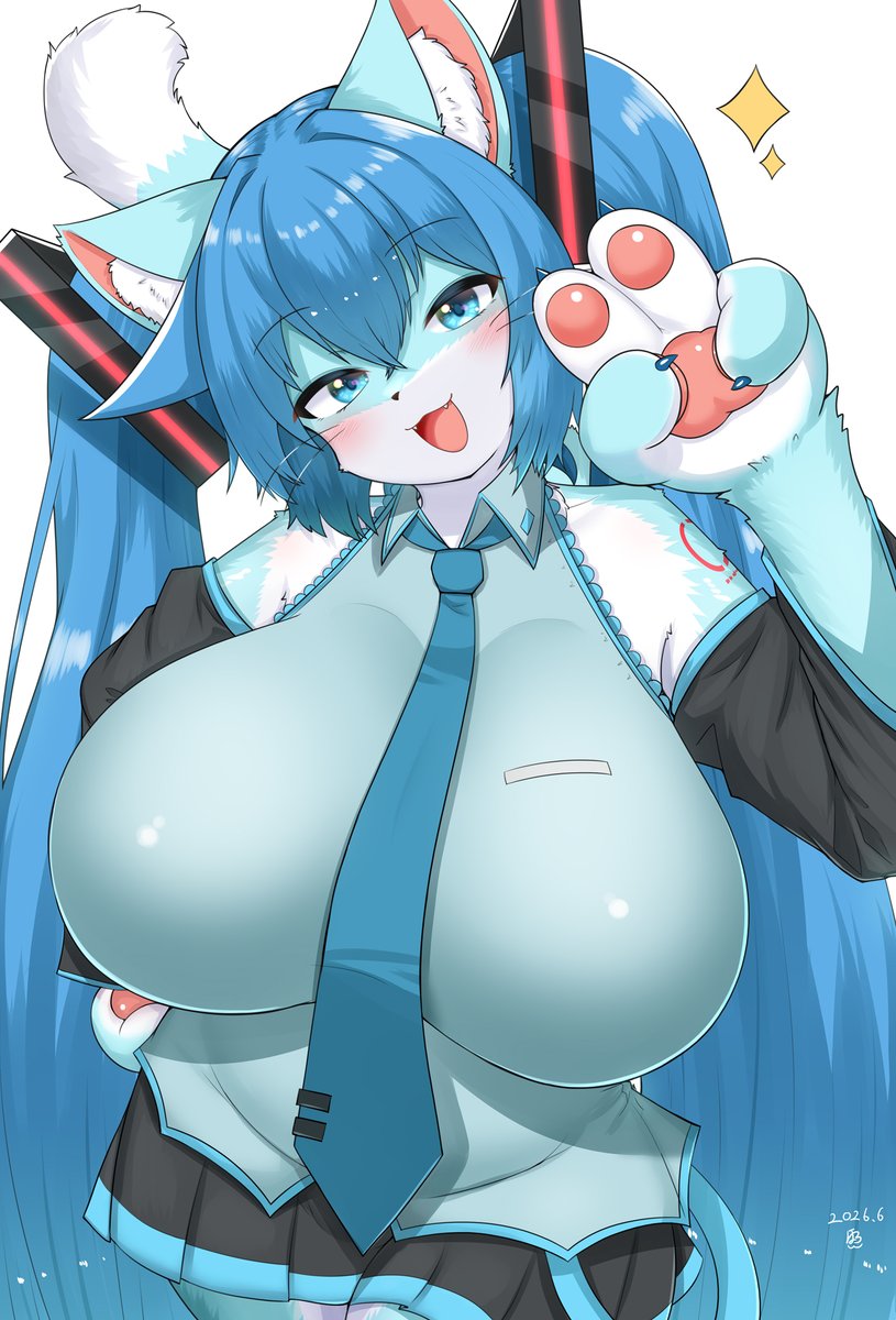 horokusa0519's tweet photo. でっかケモミク🐱🥛 https://t.co/iX67ysW0qc