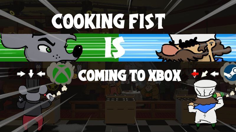 CookingFist's tweet photo. Cooking Fist is excited to announce it will be releasing on @Xbox! 
#gamedev #fightinggames #indiedev https://t.co/VlLPrF8VDw