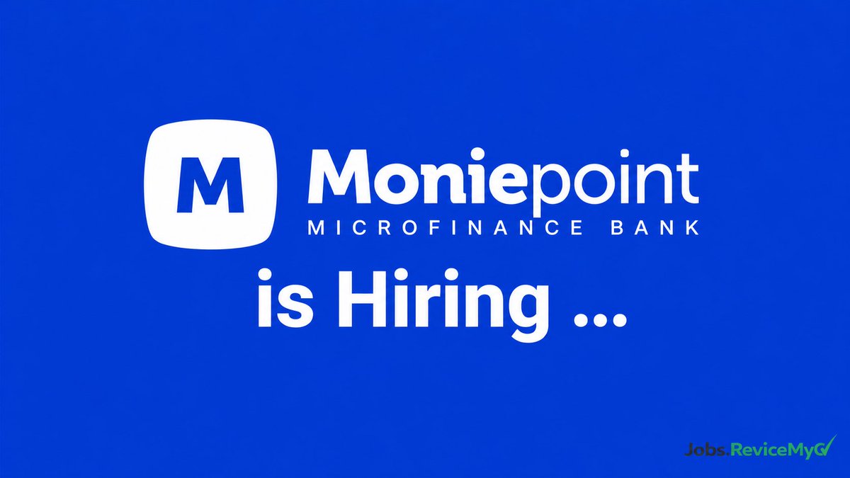 RecruitmentPq's tweet photo. Moniepoint Inc. is Hiring – Multiple Roles Available

Moniepoint, a leading fintech company digitizing Africa's real economy, is hiring across operations, developer relations, and software engineering.

Open Roles
– Administrative Officer
– Developer Advocate
– Frontend Engineer (remote-friendly)

Requirements (vary by role)
– Administrative: Degree in Administration/Mass Comm or 3+ years experience, strong MS Office and database skills
– Developer Advocate: 3+ years as a software engineer, strong API/web knowledge, public writing and speaking experience
– Frontend Engineer: https://t.co/VJ0exGJihU in Computer Science or related field, 3–5 years experience, 4+ years with React, Angular & JavaScript

Apply: https://t.co/VCfvavRVyP

Deadline: Not specified (Apply early)

Moniepoint's hiring process runs through multiple interview stages, your CV decides if you get the first call. Three roles need three different CV angles, get yours built for the one you want at https://t.co/WhGGd1EwRJ or tailor it at https://t.co/oPb142yO63

Know an admin, dev rel, or frontend engineer? Tag or share.