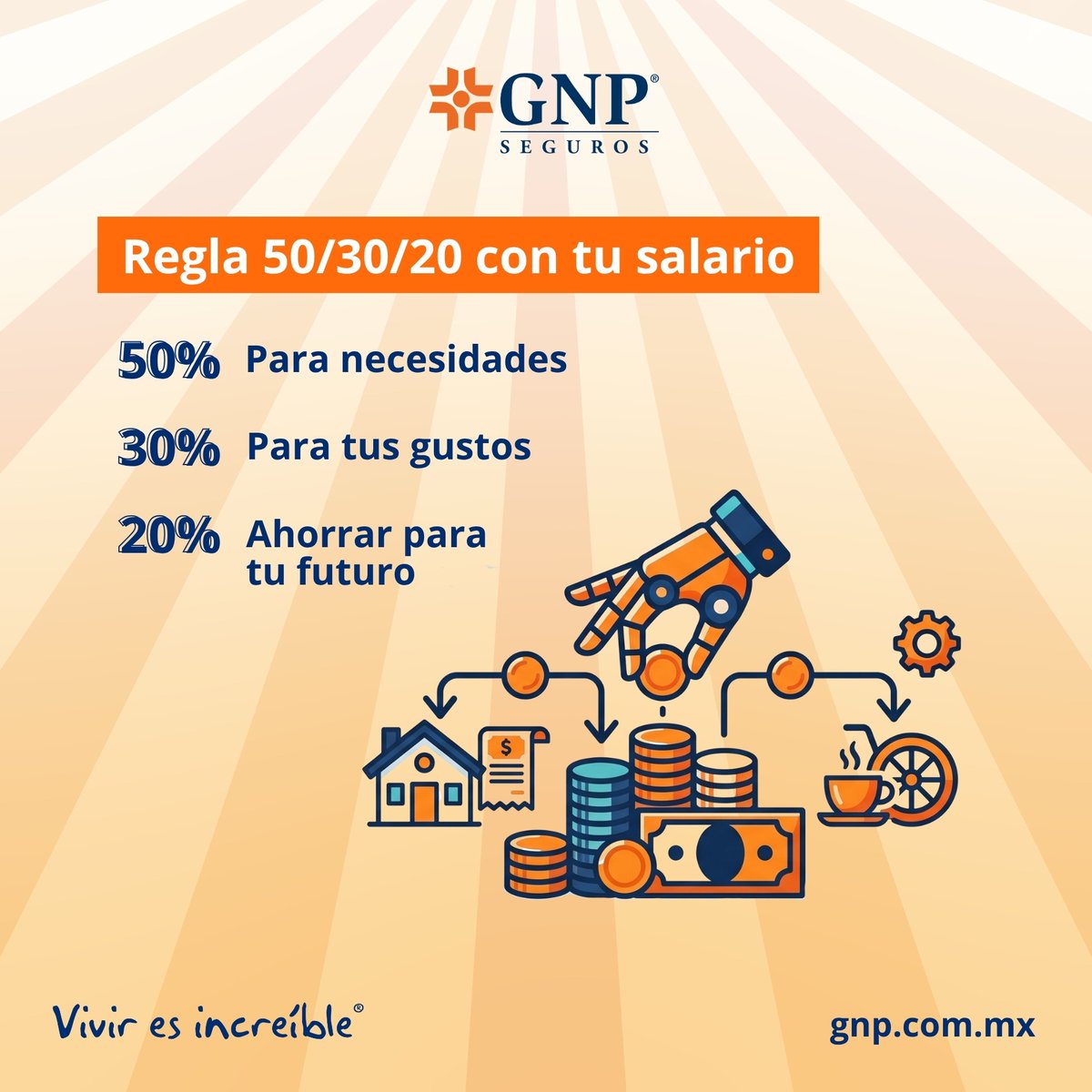 GNPSeguros's tweet photo. Según CONDUSEF y la OCDE, el 70% del estrés es por la inestabilidad económica.
Descubre los pasos para alcanzar tu felicidad financiera en el Día Más Feliz del Año.
Conoce tu opción de Seguro GNP.
GNP por la Protección Financiera I Vivir es increíble