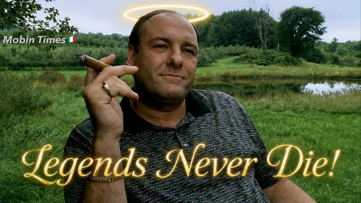 MobinTimes's tweet photo. I’d like to think this is what heaven looks like. 

The older I get, the more I realize it’s very rare that you still enjoy something from your childhood. And for me that something has been The Sopranos. And for that I thank you Mr. Gandolfini! #MobinTimes #JamesGandolfini #Tony https://t.co/g5plCbRXbn