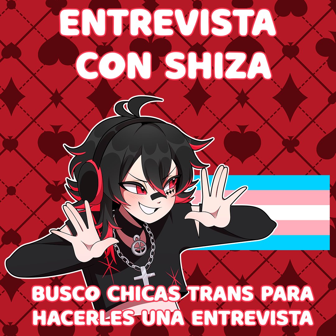 ShizaVT's tweet photo. ¡Busco chicas trans que quieran ser entrevistadas por mi!

Me gustaría aprender y comprender el proceso de la transición, los conflictos familiares que pudo ocurrir y varias cositas más!

 Si hacen RT lo agradecería, así llega a mas personitas

#trans https://t.co/3xqTTlArgh