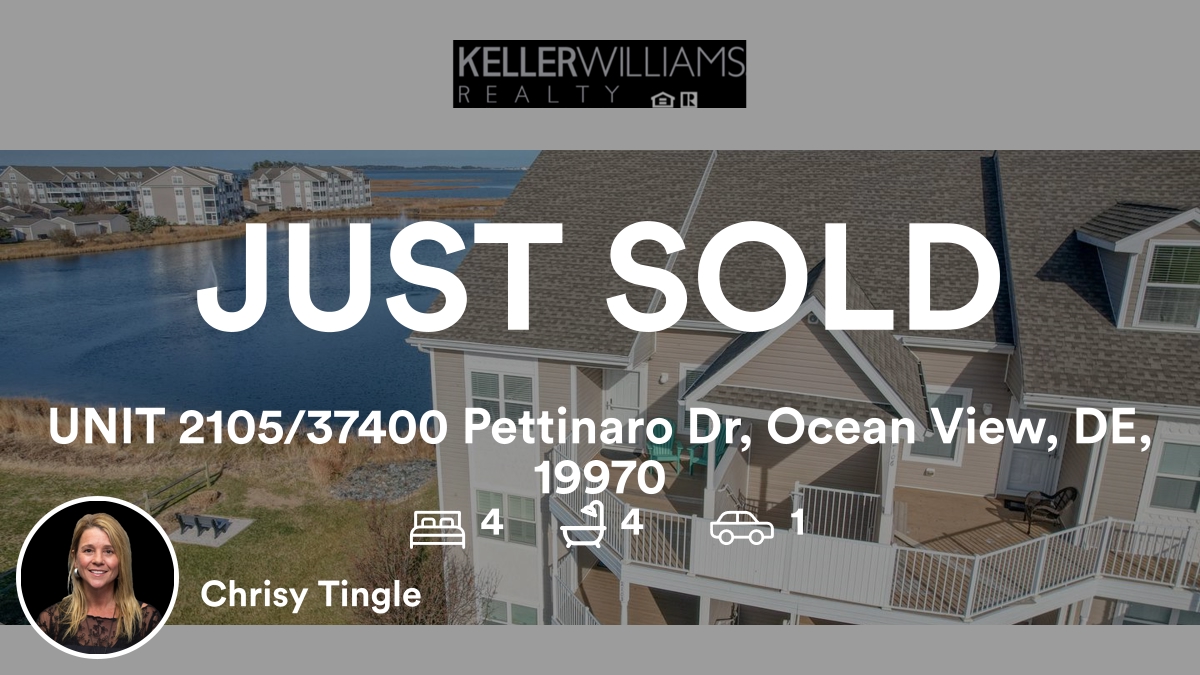 Chrisytingle's tweet photo. 🛌 4 🛀 4 🚘 1
📍 UNIT 2105/37400 Pettinaro Dr, Ocean View, DE, 19970

My latest sale on RateMyAgent.
RS 0023952
https://t.co/0lJQpOOUVN

...
#ratemyagent #realestate #Keller_Williams_Realty https://t.co/IchMgLagU4