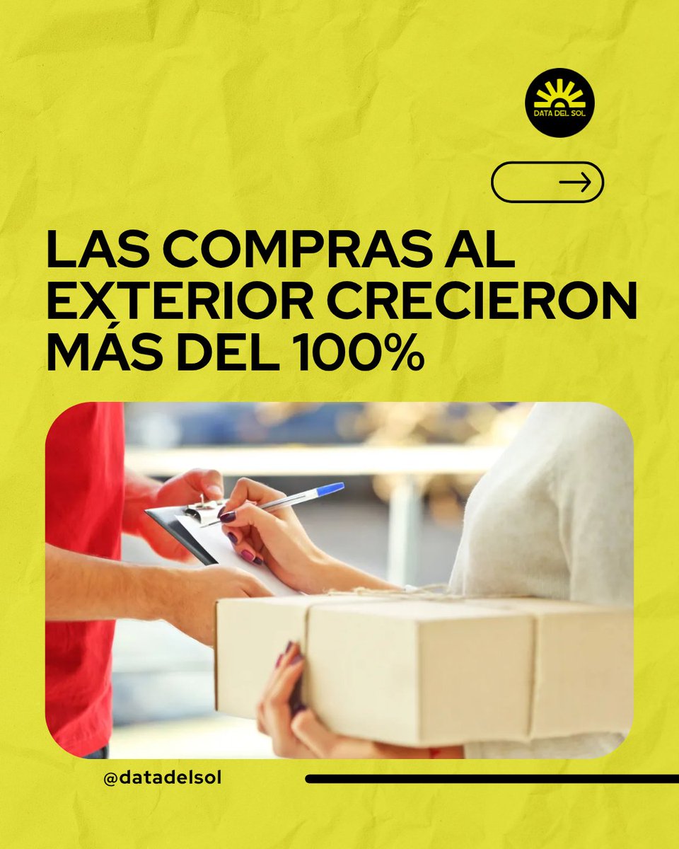 datadelsol's tweet photo. Las compras de argentinos en plataformas como Shein, Temu y Amazon siguen en alza. En los primeros cinco meses de 2026 crecieron más de un 113% y ya superaron todo lo registrado durante el año pasado. #Economía #ComprasOnline https://t.co/ncLpdfb5ro