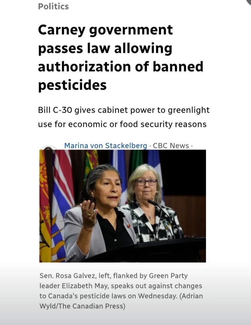 akapiece's tweet photo. Disgusting @MarkJCarney @liberal_party we're going backwards! Most countries already banned this, we were one of them because we already know how bad it is. WTF is wrong with our government. Just ignoring science and our the countries health. #pestisides shame on you. #billc30 https://t.co/RUhhfyvv0L
