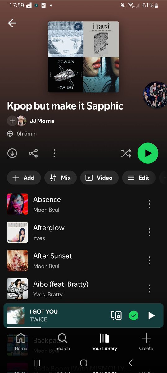 itzyjinnie's tweet photo. Does anyone have any recommendations for my Sapphic kpop playlist (I've added every song by Yves &amp; Moonbyul for obvious reasons) https://t.co/jetol4Laag