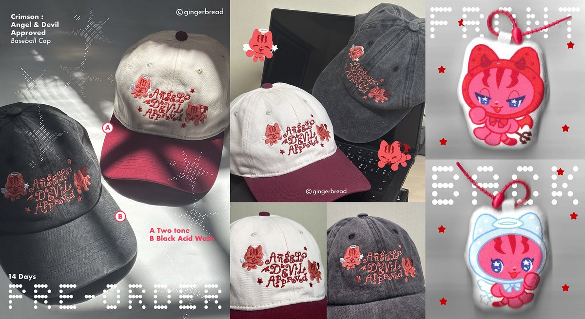 ggggingerbread's tweet photo. Online Shop Open Now! รอบไปร #IFEXPO26 
(บางชิ้นที่หมด งดผลิตเพิ่มนะคะ *ย่อไหว้)

หมวกสีดำฟอก มีเปิดPre-order ₍^ >⩊< ^₎Ⳋ งับ
เป็นครั้งแรกเลยที่ทำงานปักบนหมวก ฝากทุกคนเอ็นดูด้วยน้า
(ᴗ _ᴗ)づ♡ 
₊˚⊹♡ ระยะเวลา : วันนี้ - 30 มิย. 26

ช่องทางด้านล่างงับ / สามารถDMมาได้เลยนะคะ https://t.co/EGXPoJnWqf