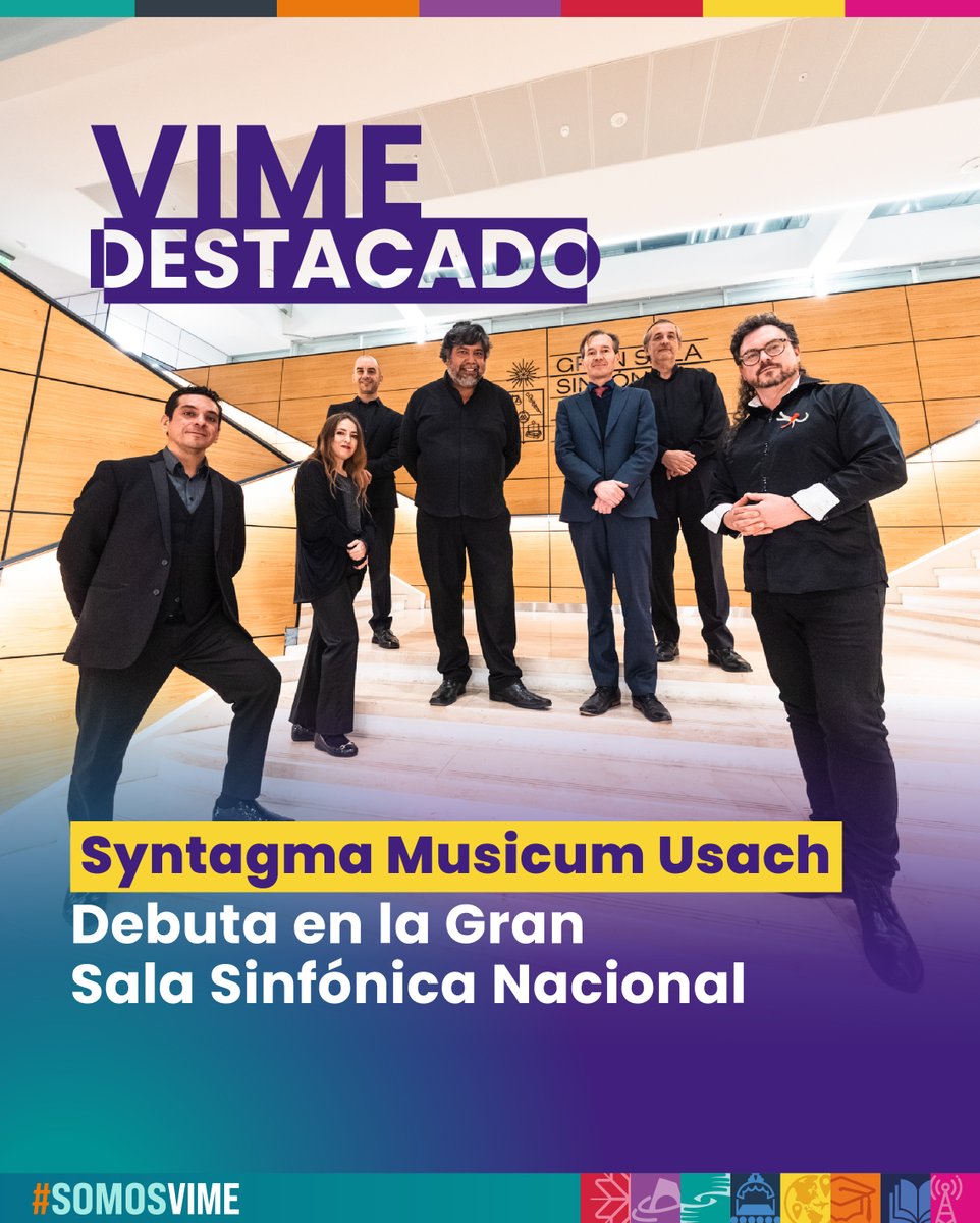 vimeusach's tweet photo. ✨ ¡Un hito para la cultura universitaria! 🎶

Syntagma Musicum Usach debutó en la Gran Sala Sinfónica Nacional junto a la Camerata Vocal de la U. de Chile, reafirmando el valor de la colaboración cultural pública.

¡Felicitamos a la agrupación y a @extensionusach! 👏

#SomosVIME https://t.co/At9HheTeET