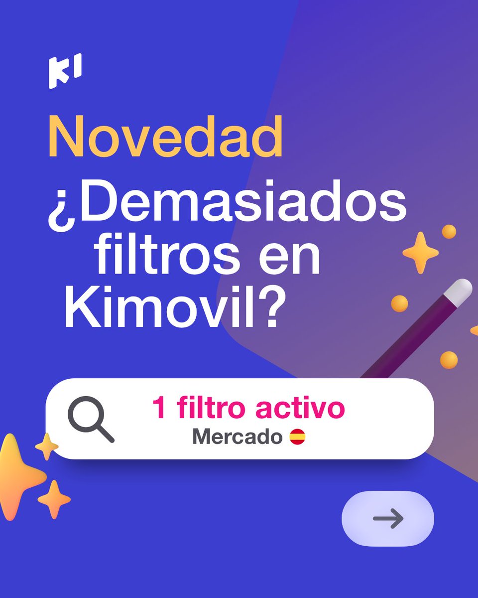 Kimovil's tweet photo. Traemos novedades, el botón mágico que te va a permitir encontrar el filtro que quieres rápido como el rayo. https://t.co/I7kLnFa5HC
