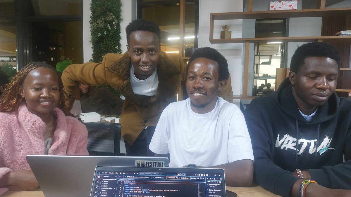 YusRaven's tweet photo. Team1 Kenya! Building the future of blockchain with the next generation of Kenyan developers. @AvaxAfrica
@BCentreNBO
@foeg_Labs
@ElomLabs
@Mslencerjr
@lavenderesther1
#Team1Kenya #Avalanche #Web3Kenya #BuildOnAvax #MiniHackAfrica #AvaxNICO https://t.co/OaZYyWUPkM