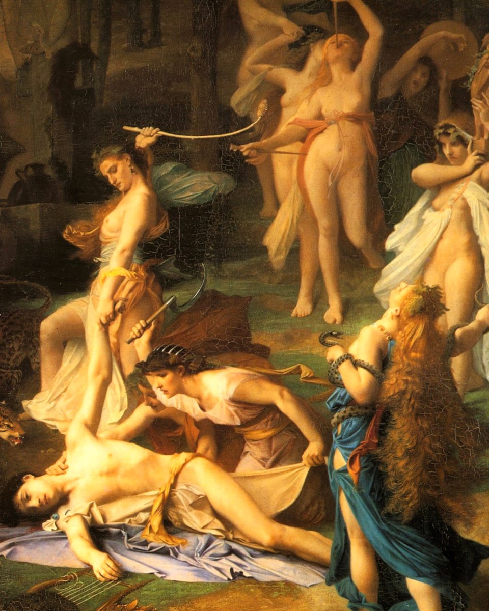 AlexandraSoro's tweet photo. "Death of Orpheus" (1866)
By Émile Lévy. (1826–1890) 🖌️🌹
French painter.
Mythological painting. https://t.co/uLuBHfFQIB