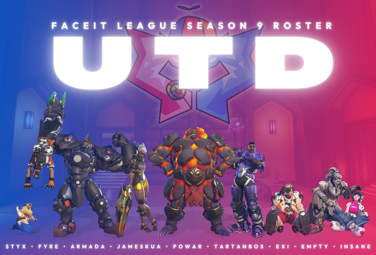 UniTalentDev's tweet photo. Cap, gown, and the Season 9 crown.👑

Presenting the UTD roster for @FACEIT_OW Advanced.🎓🍭

🦶@p0wAr_ow
🤡@Jameskua_OW
🏴󠁧󠁢󠁳󠁣󠁴󠁿@tartanbos
😼@exylophone__
🔥@FyreKN
🕵️‍♂️@arm5da
🫗 @empty12004
🐸@styxymixy
🤪@InsanesTaken

#UTDWIN | #WEARELEARNING https://t.co/01JmNEqAKo