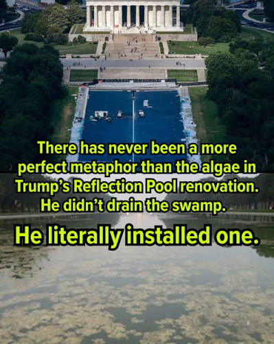 MediaBusters6's tweet photo. @MeidasTouch Trump's #SwampOfCorruption
Expelled GOP Rep, the late James Trafficant went to PRISON for taking bribes
Owner John J. Cafaro* of "Greenwater" Services &amp; big Trump contributor got the no-bid contract for the Reflecting Pool &amp; turned it green
https://t.co/gsl6sPbVKh
*pled guilty https://t.co/D20QFqpo3d
